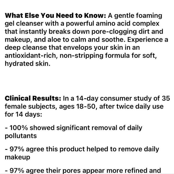 BRAND NEW BIOSSANCE Squalane and Amino Aloe Gentle Cleanser 1.75 FL OZ - Picture 9 of 12